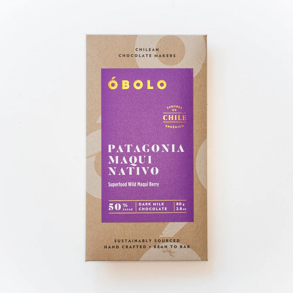 Tableta 50% Patagonia Maqui Nativo Óbolo 80 gr.