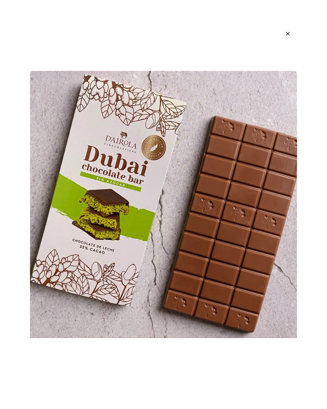 Barra Dubai Zero Dairola 110 gr