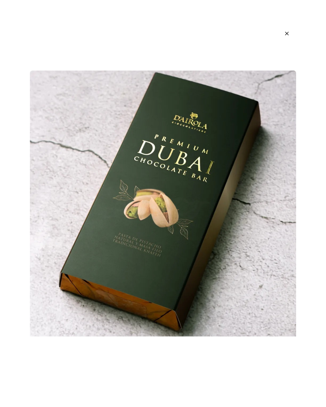 Barra Premium Dubai Dairola 220 gr