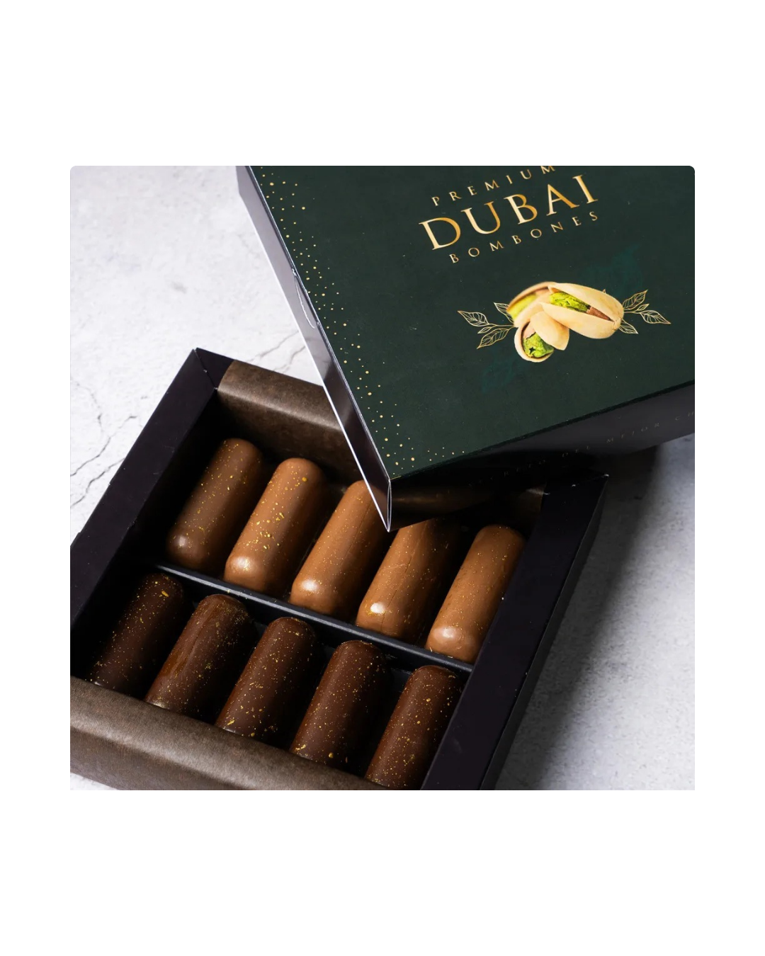 Caja Bombón Premium Dubai 10 Un.